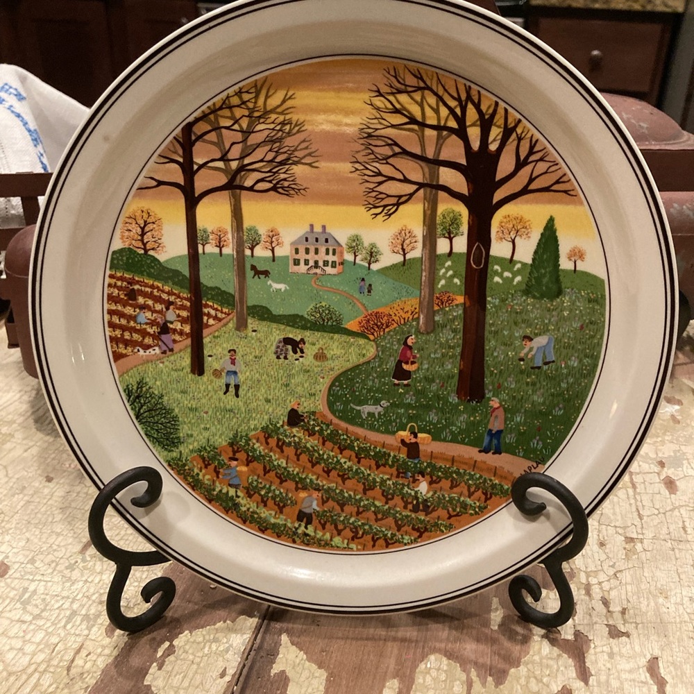 The Four Seasons No 3 Autumn plate